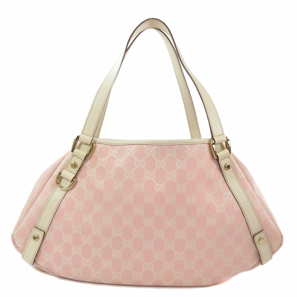 Gucci GG Canvas Abbey Tote bag pink white leather - Picture 11 of 11
